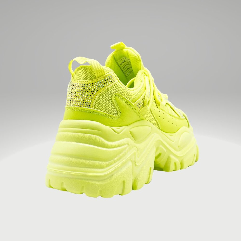 Neon Green Athletic Shoes - Picture 5 of 6